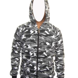 sudadera militar negra frente